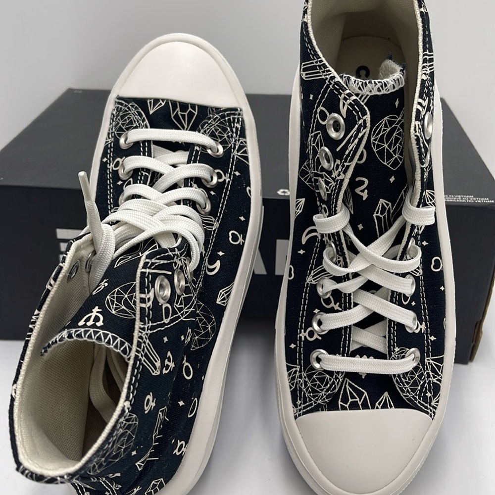 Converse WMNS CTAS MOVE HI
BLACK/NATURAL IVORY A03725C Platforms Sneakers - Picture 12 of 16